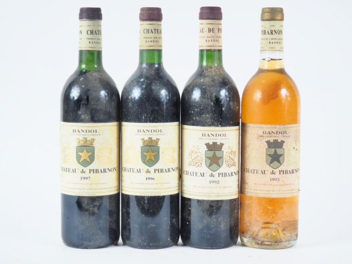4 BOUTEILLES CHÂTEAU DE PIBARNON BANDOL : 3 ROUGE (1992/1996/1997) - 1