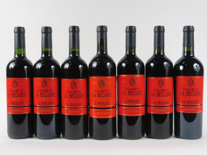 7 BOUTEILLES DOMAINE DE LA BEGUDE 'LA BRULADE' BANDOL - 1 de 2001/1 de