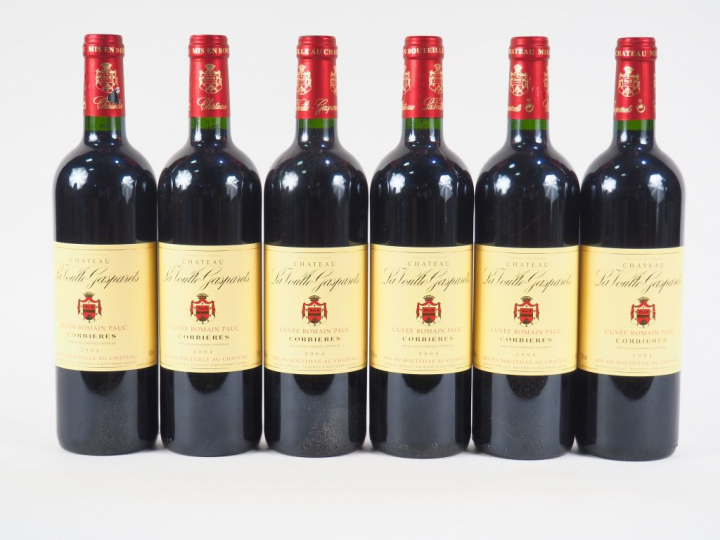 6 BOUTEILLES CHÂTEAU LA VOULTE GASPARETS 'CUVÉE ROMAIN PAUC' CORBIERES