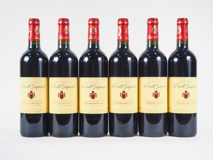 6 BOUTEILLES CHÂTEAU LA VOULTE GASPARETS 'CUVÉE ROMAIN PAUC' CORBIERES