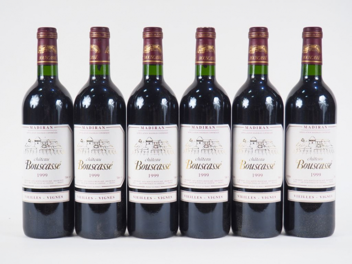 6 BOUTEILLES CHÂTEAU BOUSCASSE 'VIEILLES VIGNES' MADIRAN - 1999 - CBO