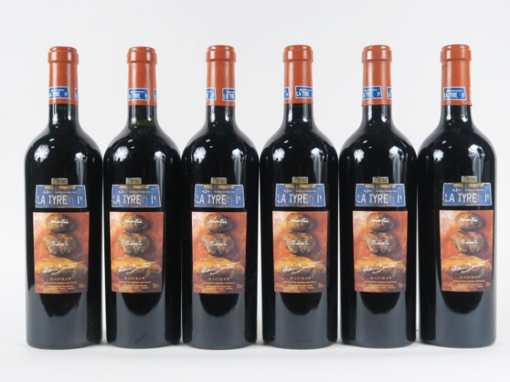 6 BOUTEILLES CHÂTEAU MONTUS 'LA TYRE' MADIRAN - 2002 - CBO