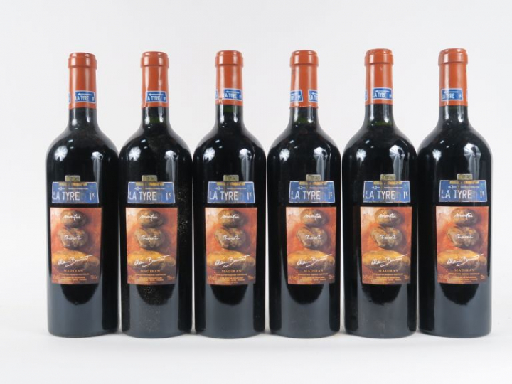 6 BOUTEILLES CHÂTEAU MONTUS 'LA TYRE' MADIRAN - 2002 - CBO