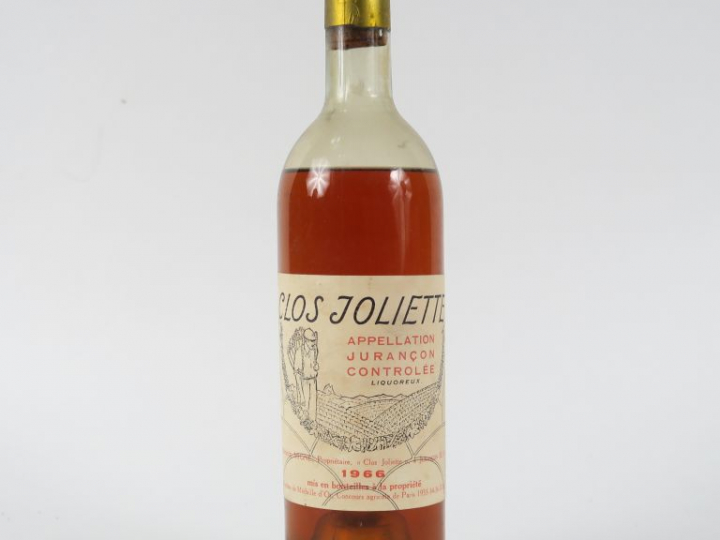 1 BOUTEILLE CLOS JOLIETTE JURANCON - 1966 - BEP/CAPS CORRODÉE
