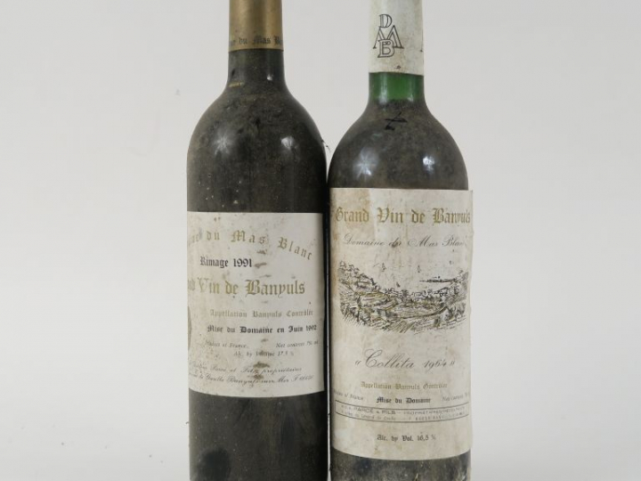 2 BOUTEILLES BANYULS DOMAINE DU MAS BLANC DOCTEUR PARCE : 1 COLLITA 19