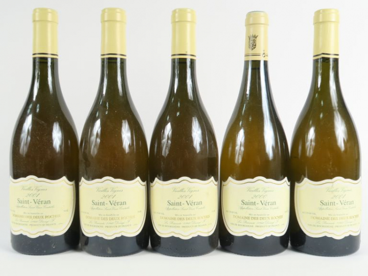 5 BOUTEILLES ST VERAN 'VIEILLES VIGNES' DOMAINE DES DEUX ROCHES  - 4 d
