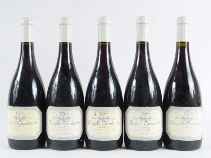 5 BOUTEILLES CHAPELLE CHAMBERTIN GC PIERRE DAMOY - 1994