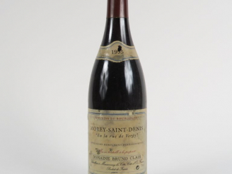 Vente aux enchères 1 BOUTEILLE MOREY ST DENIS 'EN LA RUE DE VERGY' BRUNO CLAIR - 1995