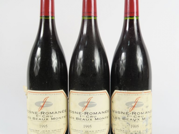 3 BOUTEILLES VOSNE ROMANEE 1er CRU 'LES BEAUX MONTS' JEAN GRIVOT - 199