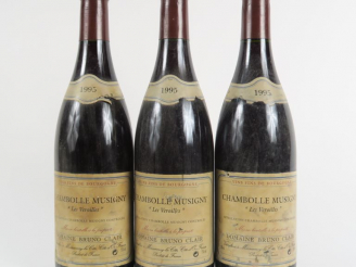 Vente aux enchères 3 BOUTEILLES CHAMBOLLE MUSIGNY 'LES VEROILLES' BRUNO CLAIR - 1995 - ET