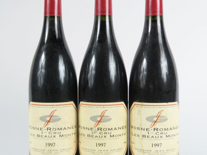 3 BOUTEILLES VOSNE ROMANEE 1er CRU 'LES BEAUX MONTS' JEAN GRIVOT - 199
