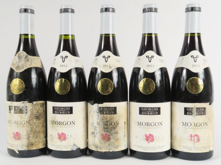5 BOUTEILLES MORGON GEORGES DUBOEUF - 2012 - ELA