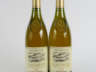 Vente aux enchères 2 BOUTEILLES CONDRIEU 'CLOS BOUCHER' DELAS FRERES - 1996