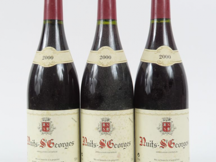 3 BOUTEILLES NUITS ST GEORGES DANIEL BOCQUENET - 2000