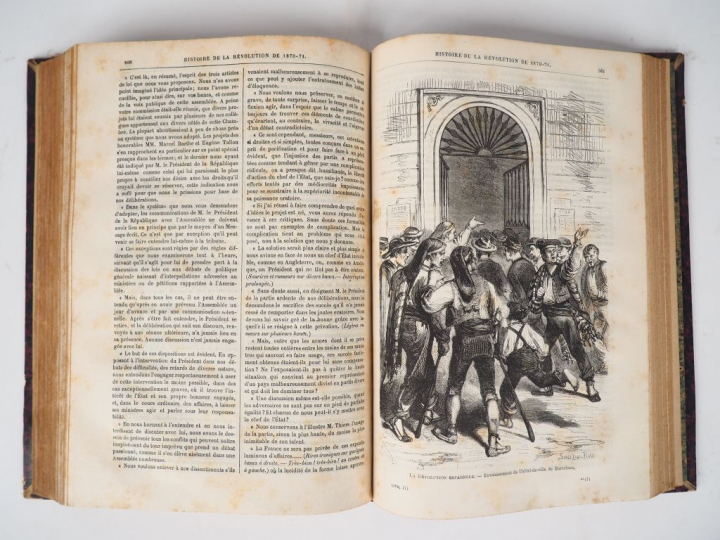 CLARETIE (Jules). Histoire de la Révolution de 1870-1871, s.n.e, 1877.