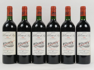 Vente aux enchères 6 BOUTEILLES CHÂTEAU LA TOUR DE BY CB MEDOC - 1994 - 1 LB/2 ET