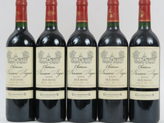 Vente aux enchères 5 BOUTEILLES CHÂTEAU BESSAN SEGUR CB MEDOC - 2000