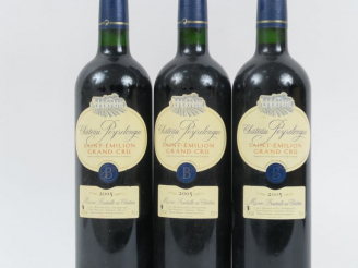 Vente aux enchères 3 BOUTEILLES CHÂTEAU PEYRELONGUE GC ST EMILION - 2005