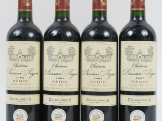Vente aux enchères 4 BOUTEILLES CHÂTEAU BESSAN SEGUR CB MEDOC - 2005
