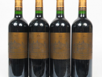 Vente aux enchères 4 BOUTEILLES CHÂTEAU D'ISSAN GCC MARGAUX - 2012