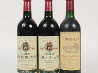 Vente aux enchères 3 BOUTEILLES : 2 CHÂTEAU LARCIS DUCASSE 1er GCC ST EMILION 2000 - 1 CH