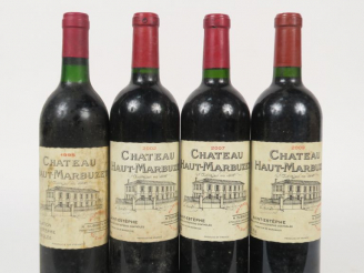 Vente aux enchères 4 BOUTEILLES CHÂTEAU HAUT MARBUZET ST ESTEPHE - 1 DE 1995/1 DE 2002/1 