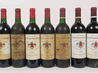 Vente aux enchères 7 BOUTEILLES CHÂTEAU LA GAFFELIERE 1er GCC ST EMILION : 5 DE 1993 4 BG