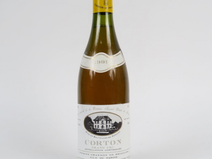 1 BOUTEILLE CORTON GC DOMAINE CHANDON DE BRIAILLES - 1991
