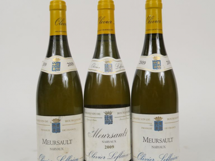 3 BOUTEILLES MEURSAULT NARVAUX OLIVIER LEFLAIVE - 2009