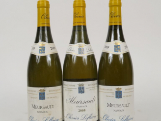 Vente aux enchères 3 BOUTEILLES MEURSAULT NARVAUX OLIVIER LEFLAIVE - 2009