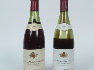 Vente aux enchères 2 BOUTEILLES CHASSAGNE MONTRACHET 'CLOS DE BOUDRIOTTE' RAMONET - 1978 