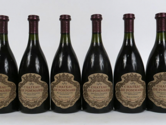 Vente aux enchères 6 BOUTEILLES CHÂTEAU DE POMMARD - 1989 - 3 à 3 CM