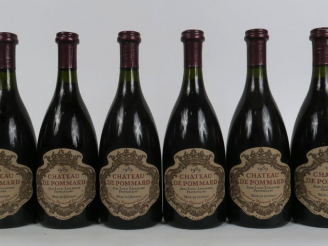 Vente aux enchères 6 BOUTEILLES CHÂTEAU DE POMMARD - 1989 - 1 à 2,5 CM