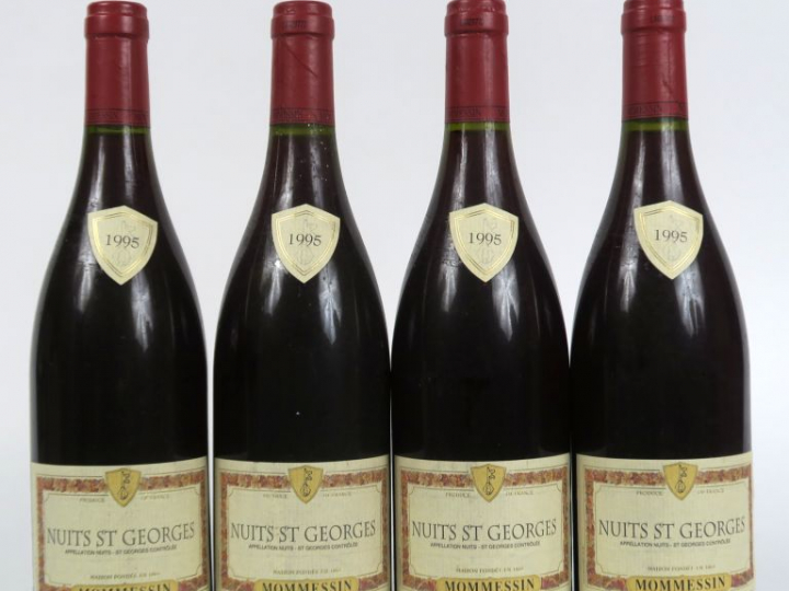 4 BOUTEILLES NUITS SAINT GEORGES MOMMESSIN - 1995