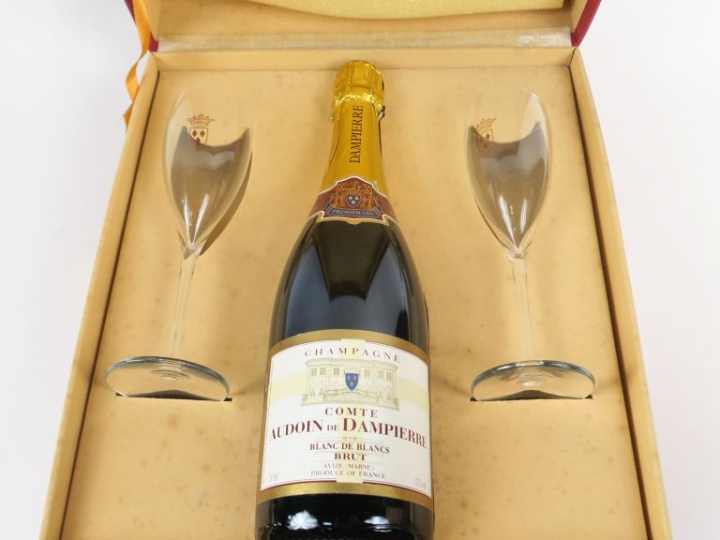 1 BOUTEILLE CHAMPAGNE COMTE AUDOIN DE DAMPIERRE 1er CRU BLANC DE BLANC