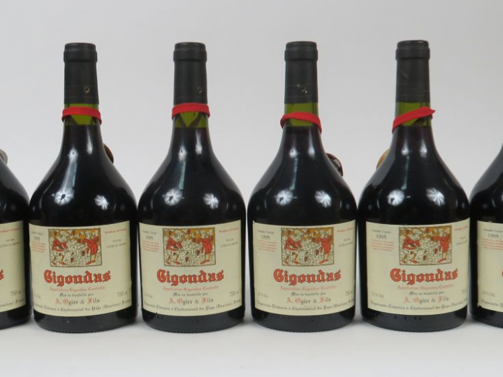 6 BOUTEILLES GIGONDAS OGIER ET FILS - 1995