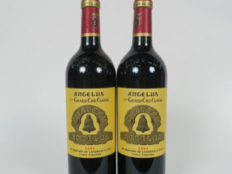 Vente aux enchères 2 BOUTEILLES CHÂTEAU ANGELUS 1er GCC ST EMILION - 2004