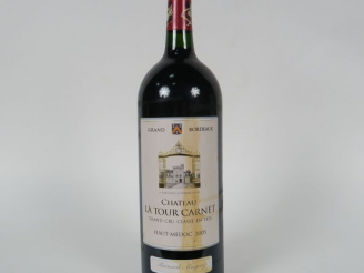 Vente aux enchères 1 MAGNUM CHÂTEAU LA TOUR CARNET GCC HAUT MEDOC - 2005 - ET