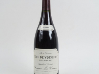 Vente aux enchères 1 BOUTEILLE CLOS DE VOUGEOT DOMAINE MEO CAMUZET - 2001