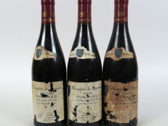 Vente aux enchères 3 BOUTEILLES HOSPICES DE BEAUNE POMMARD CUVEE RAYMOND CYROT - 2001 - E