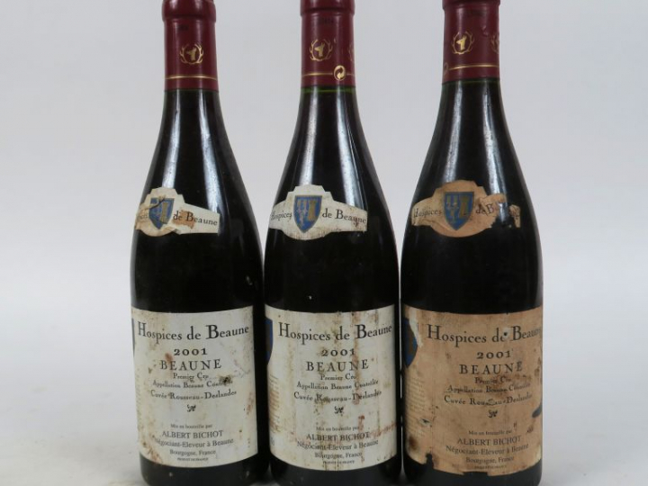 3 BOUTEILLES HOSPICES DE BEAUNE 1Eer CRU 'CUVEE ROUSSEAU DESLANDES' - 