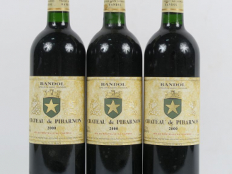Vente aux enchères 3 BOUTEILLES CHÂTEAU DE PIBARNON BANDOL - 2000