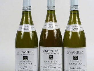 Vente aux enchères 3 BOUTEILLES TOQUES ET CLOCHERS : 1 CLOCHER DE COURNANEL 2005 - 2 CLOC