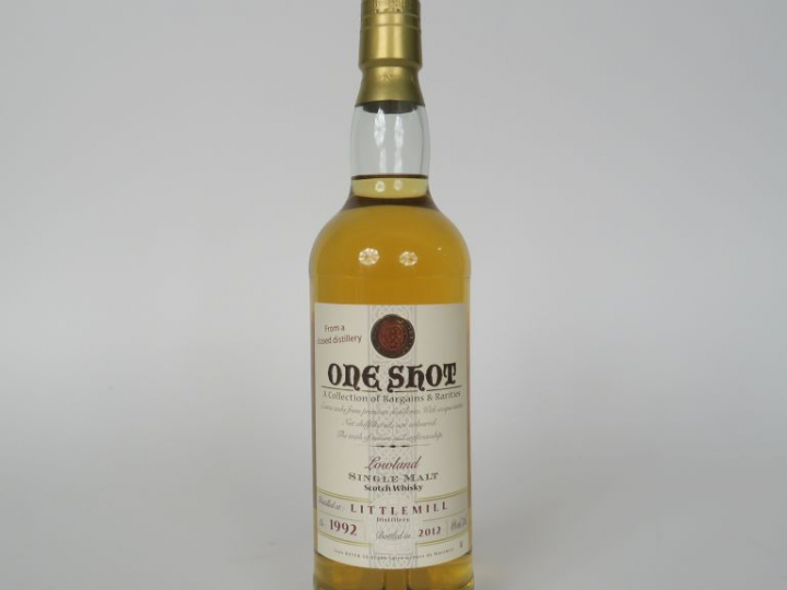 1 BOUTEILLE LITTLEMILL (70cl/46°) 'One Shot' Distillation : 1992 - Emb