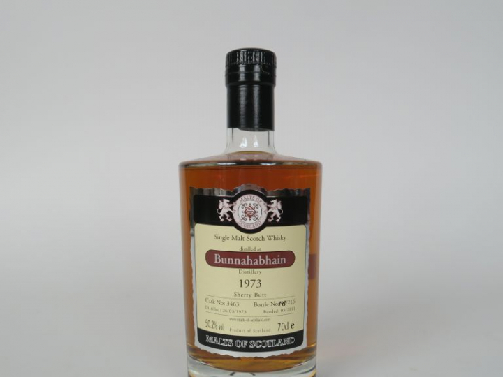 1 BOUTEILLE BUNNAHABAIN (70cl/50,2°) 'Sherry Butt / 216 bouteilles' Di