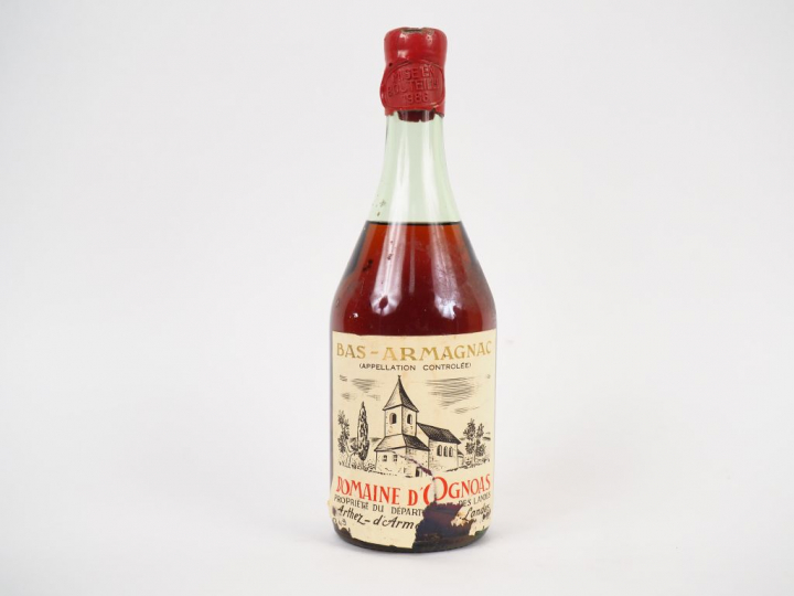 1 BOUTEILLE BAS ARMAGNAC DOMAINE D'OGNOAS 47° - 1973 - MISE : 1988