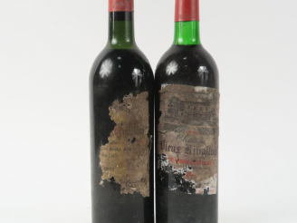 Vente aux enchères 2 BOUTEILLES : 1 ST EMILION GC 1961 LB/ETA - 1 CHÂTEAU VIEUX RIVALLON 