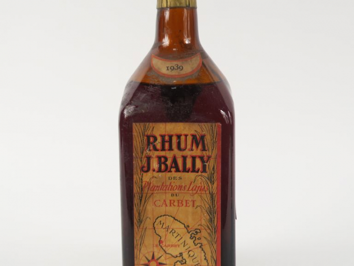 1 BOUTEILLE RHUM J. BALLY 45° - 1939 - BLS/NIVEAU MOYEN