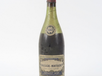 Vente aux enchères 1 BOUTEILLE CHASSAGNE MONTRACHET ARTAULT AINÉ - 1943 - 9 CM