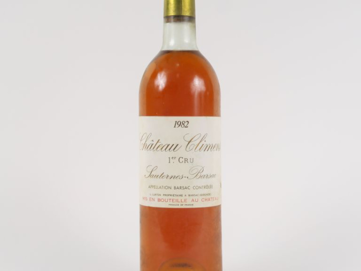 1 BOUTEILLE CHÂTEAU CLIMENS 1er CC SAUTERNES - 1982 - BG